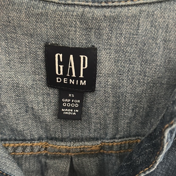 GAP Denim 100% Cotton Oversized Shirt Dress - Picture 8 of 8